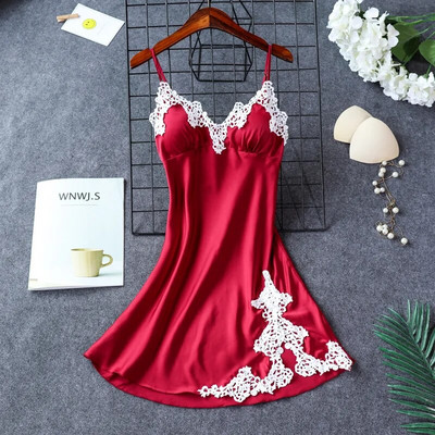 Novi dolazni ženski seksi kompleti satenskih ogrtača i haljina od čipke, besplatna dostava Ženski luksuzni modni komplet pidžama