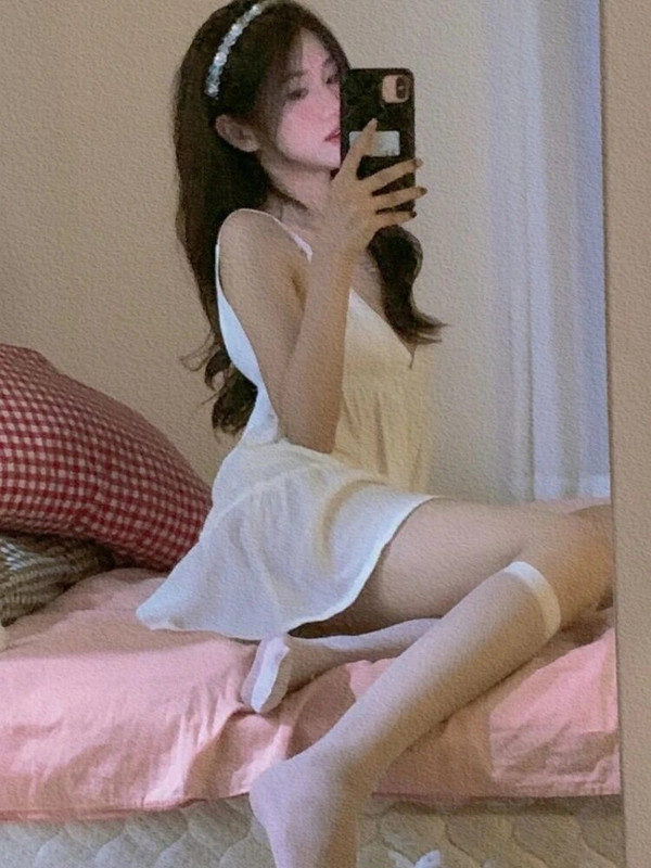 Mini hálóingek női szexi divat puha nyári ujjatlan napi hát nélküli egyszerű tömör elegáns, bő forma összehajtható hálóruha meleg