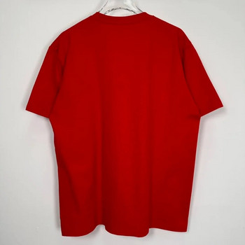 Голям размер дамска тениска с най-добро качество 23SS MOTION LOGO TEE Мъжки Дамски памучна ежедневна тениска с размазан принт с къс ръкав Безплатна доставка