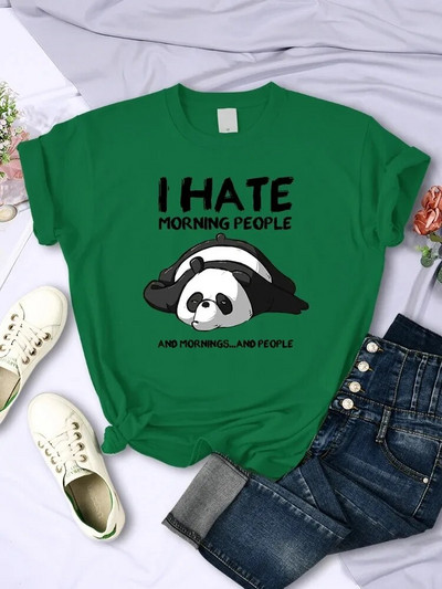 Lazy Panda Mrzim ranoranioce Ženske velike veličine Kratkih rukava Kreativna potpuno matematička odjeća Street Hip Hop Ženska majica s O izrezom