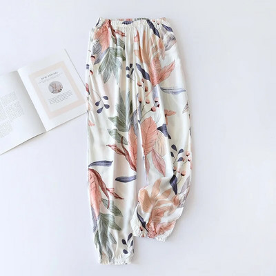 Japán stílusú pamut nadrág női tavaszi és nyári vékony rész 100% pamut többszínű pizsama nadrág szúnyog elleni nadrág