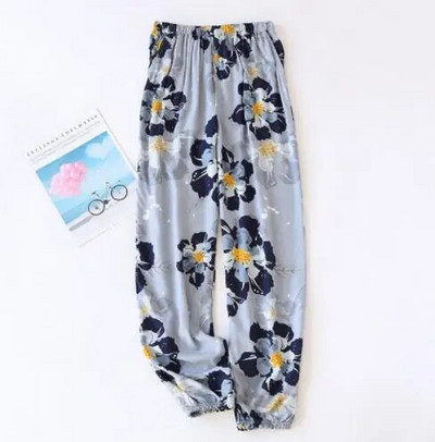 Japán stílusú pamut nadrág női tavaszi és nyári vékony rész 100% pamut többszínű pizsama nadrág szúnyog elleni nadrág