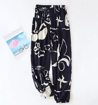 Japán stílusú pamut nadrág női tavaszi és nyári vékony rész 100% pamut többszínű pizsama nadrág szúnyog elleni nadrág