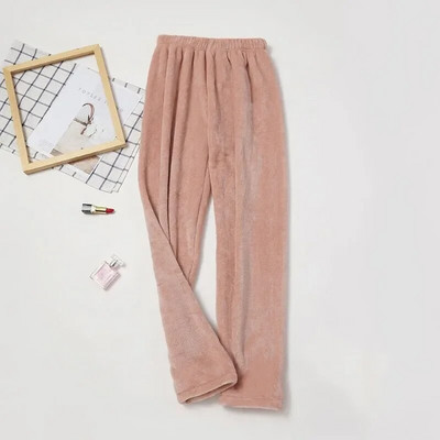 Nove proljetne hlače za 2024. Studentske tople koraljne baršunaste pidžame hlače Hlače za dječake Hlače za djevojčice Jesen Zimske hlače Ženske kućanstva