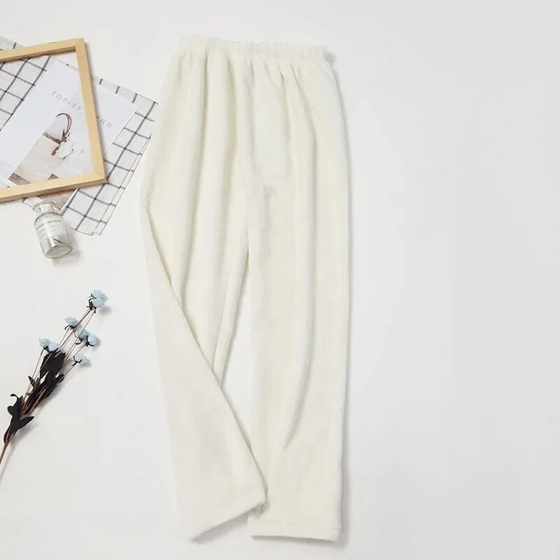 Nove proljetne hlače za 2024. Studentske tople koraljne baršunaste pidžame hlače Hlače za dječake Hlače za djevojčice Jesen Zimske hlače Ženske kućanstva