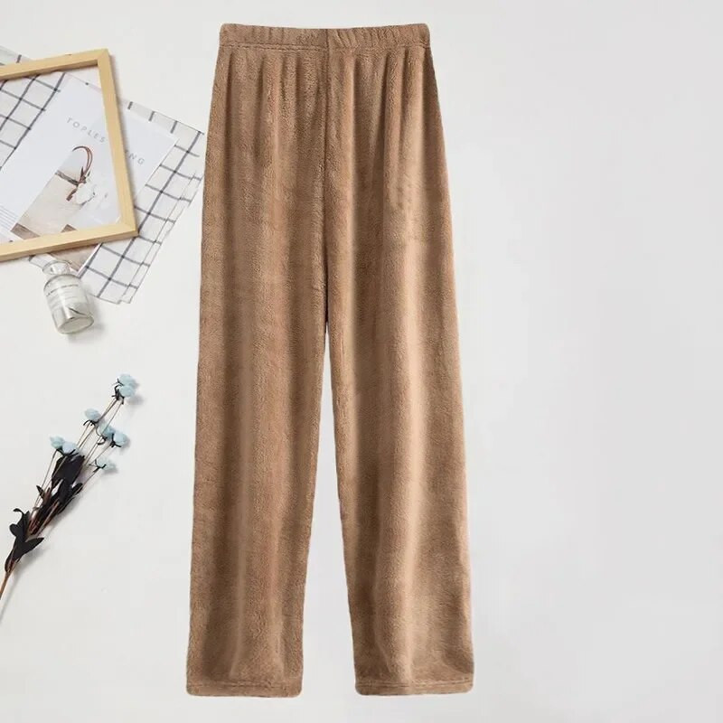 Nove proljetne hlače za 2024. Studentske tople koraljne baršunaste pidžame hlače Hlače za dječake Hlače za djevojčice Jesen Zimske hlače Ženske kućanstva