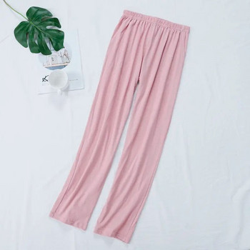 Долнища за сън Дамски ежедневни едноцветни минималистични унисекс памучни пижами Панталони Дамски спални дрехи Меко домашно облекло Нова мода