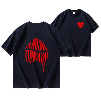 Βαμβακερό T-shirt Corridos Tumbados Ανδρικό μπλουζάκι με κοντό μανίκι Cano Γυναικείο Casual Harajuku Street Jumper