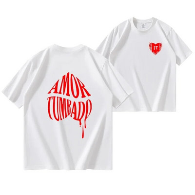 Velika veličina Corridos Tumbados Pamučna majica kratkih rukava Muška modna majica s kratkim rukavima Cano Ženska ležerna Harajuku ulična majica