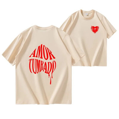 Velika veličina Corridos Tumbados Pamučna majica kratkih rukava Muška modna majica s kratkim rukavima Cano Ženska ležerna Harajuku ulična majica