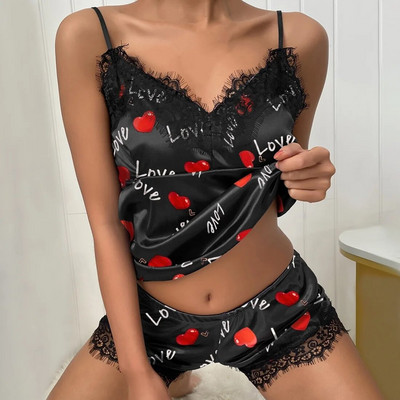 Cămașă de noapte din satin din dantelă sexy pentru femei Lenjerie de noapte pentru femei Set de lenjerie de noapte Babydoll Costume sexy Rochii erotice calde Pijamale exotice
