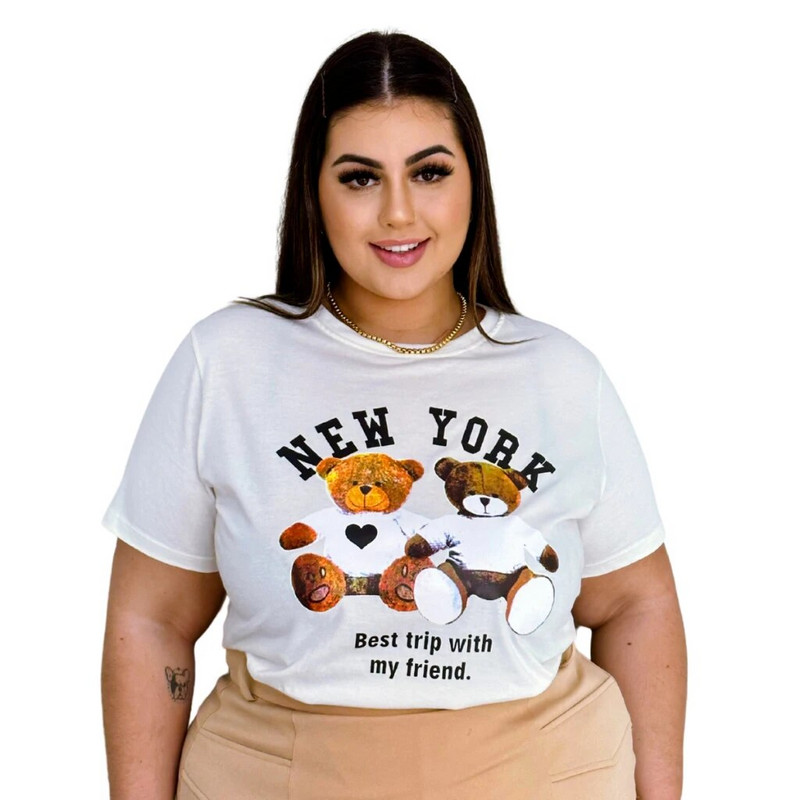 Nagy méretű pamut pólók női női harajuku tigris mintás betűnyomtatás alkalmi rövid ujjú pólók nyári pólók ruházat