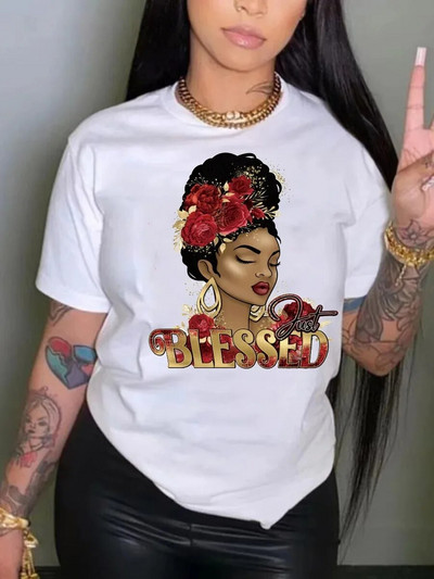 Velika pamučna majica kratkih rukava American Street Creative Blow Fan za muškarce i žene, ljetna odjeća za par kratkih rukava INS Top