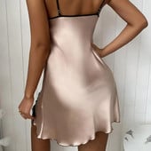 Ženska seksi spavaćica od satena od čipke Žensko donje rublje Komplet pidžama Babydoll Seksi kostimi Erotske vruće haljine Egzotične pidžame