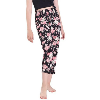 Παντελόνι πιτζάμες 3XL 5XL 7XL Plus με μέγεθος εμπριμέ για Γυναικεία Sleepwear Loose Nine Point Παντελόνι Άνοιξη Καλοκαίρι Νυχτερινό Παντελόνι