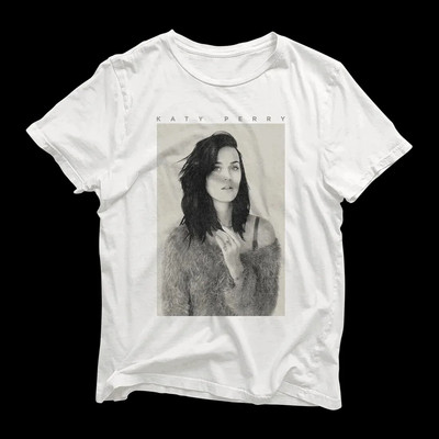 Katy Perry Peripheral Same trumpomis rankovėmis marškinėliai Street Retro stiliaus Didesnio dydžio moteriškos laisvos medvilnės moteriškos aukštos kokybės viršutinės dalies