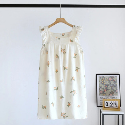 Suvine Suspender Lilleprint Pidžaama Pesu Print Naiste Chemise Magamisriiet Rihm Top Pidžaama Öösärk Koduriided