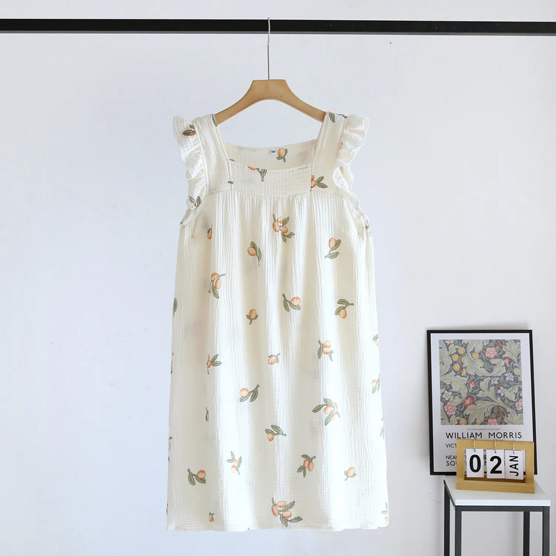 Suvine Suspender Lilleprint Pidžaama Pesu Print Naiste Chemise Magamisriiet Rihm Top Pidžaama Öösärk Koduriided