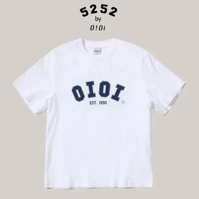 Лято Големи размери Дамска тениска с корейски нишови марки Ioio ТОП с надписи с надпис Памук Мъжки нишови марки Тениска Модни дрехи