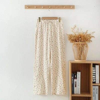 Ljetne i jesenske ženske pamučne pidžama hlače s printom Tanke labave hlače s klima uređajem Jesenske i zimske kućne hlače za spavanje