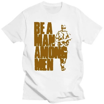 Бъдете мъж сред мъжете НОВА Тениска Rhodesia Мъже Жени Родезийска лека пехотна риза Памучна тениска с О-образно деколте Плюс размер