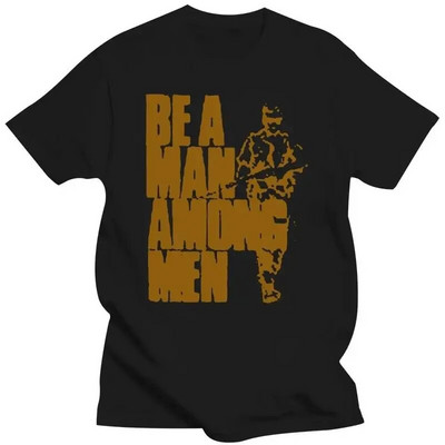 Бъдете мъж сред мъжете НОВА Тениска Rhodesia Мъже Жени Родезийска лека пехотна риза Памучна тениска с О-образно деколте Плюс размер