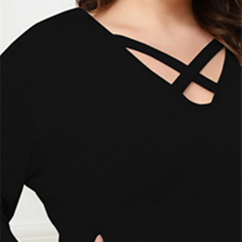 Άνοιξη 2022 Νέα Hot Εκπτώσεις Γυναικείο πουκάμισο με μακρυμάνικο μπλουζάκι με λαιμόκοψη σε ευρωπαϊκού και αμερικανικού στυλ Plus
