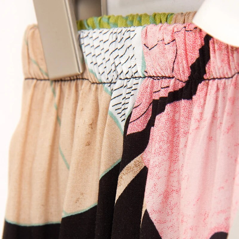 Női Summer Viscose Plus S-3XL rövid nadrág, nyomott széles, bő hálóruha Éjszakai nadrág Női pizsamanadrág