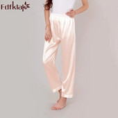 Kezdőlap Pizsama nadrág 2024 tavasz nyár új műselyem női pizsama alsó pizsama nadrág nappali nadrág nagy méretű S-XXXL Q336