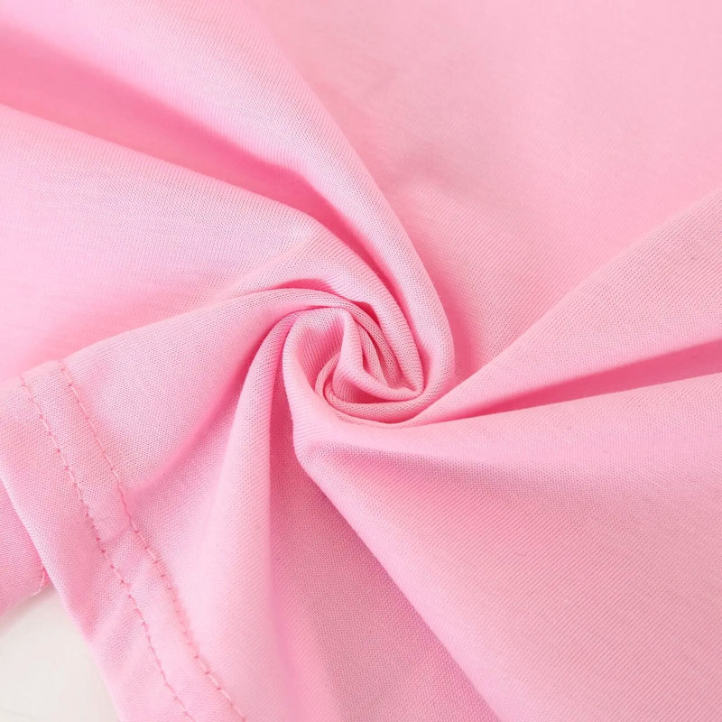 100 kg-os nyári egyszínű osztott rövid ujjú felsők, nagy méretű női alkalmi kerek nyakú pamut póló 9729