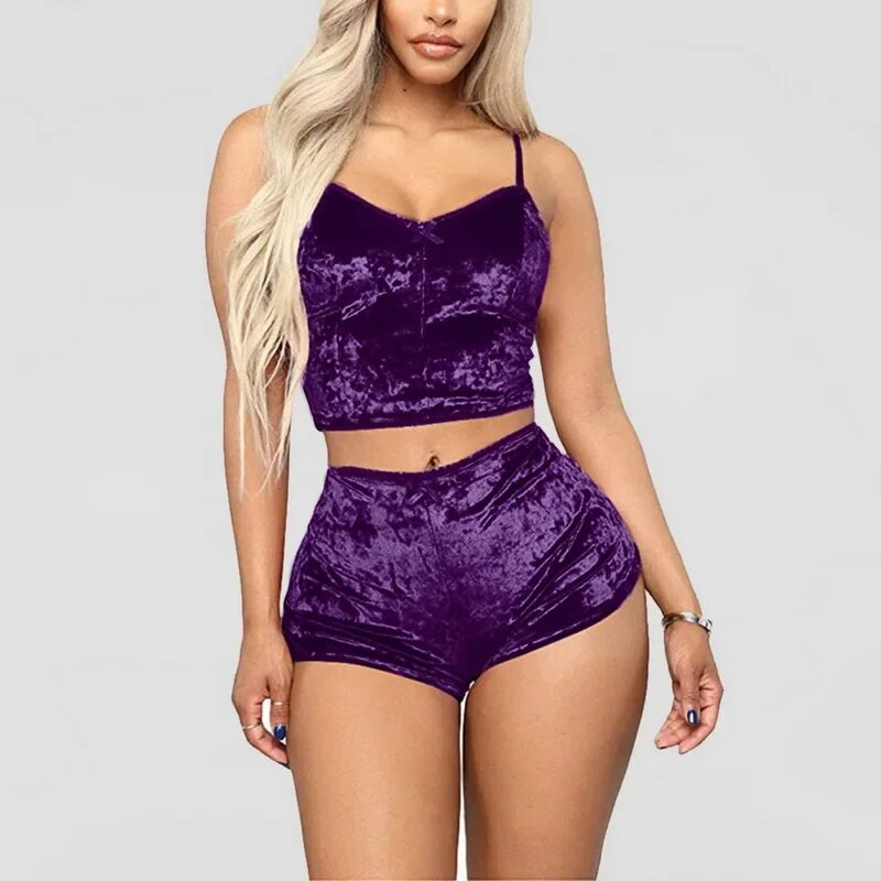 Velvet Robe Wear Seksi pidžama Pj Seksi spavaćica za spavanje Ženske ružičaste pidžame Svileno donje rublje Kompleti spavaćice Crveni saten