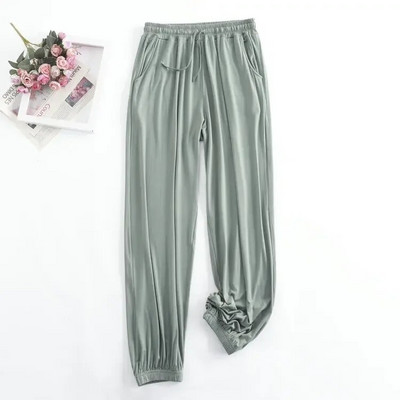 Modalne pidžame za žene s tankim dekolteom i osjećajem draži Ljetne cool tajice Ženske ležerne tanke kućne hlače