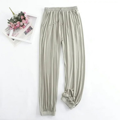 Modalne pidžame za žene s tankim dekolteom i osjećajem draži Ljetne cool tajice Ženske ležerne tanke kućne hlače