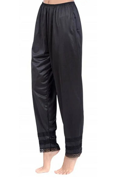 3 spalvų moteriškos minkštos pamušalas pižamos miegui naktiniai apatiniai poilsio kelnės plius dydis M-2XL