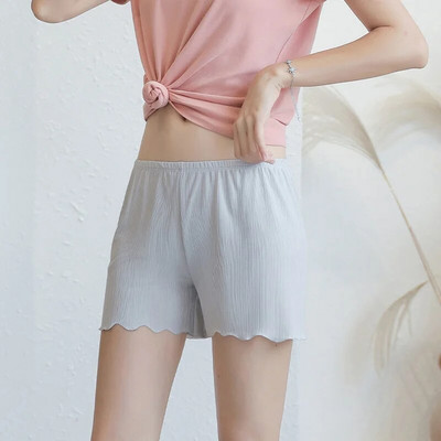 Pantaloni de dormit Pantaloni scurți de pijama supradimensionați pentru femei, cu talie elastică, îmbrăcăminte moale, pentru petrecere a timpului liber, pantaloni largi, stil japonez pentru femei