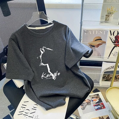 Tricouri pentru femei Tricouri din bumbac de mărime mare Tricouri pentru femei de marcă de modă Tricouri cu mâneci scurte Tricou Îmbrăcăminte Transport gratuit