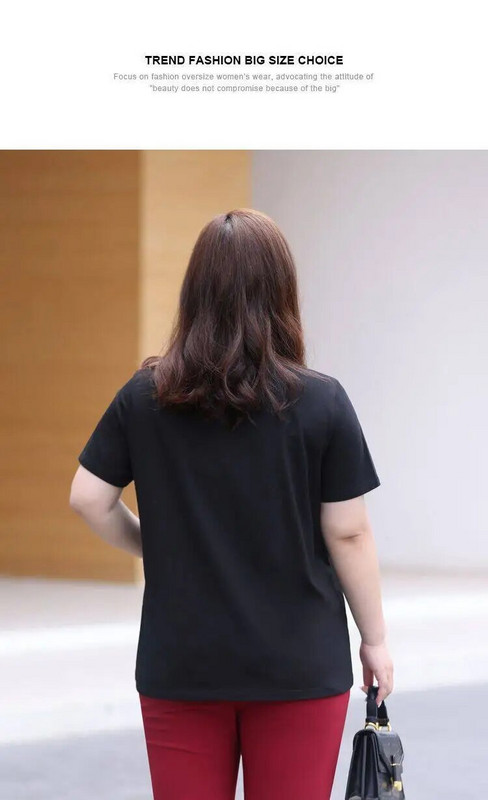 Vasaros didelio dydžio moteriški apatiniai marškinėliai Moteriški grynos medvilnės marškinėliai trumpomis rankovėmis CELEBRATION Spausdinti viršuje su elastingumu