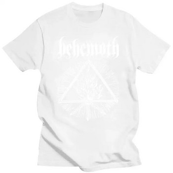 Behemoth Furor Divinus Black White Shirt Death Metal T Shirt Men Women Ofcl Cotton T Shirt Plus Size