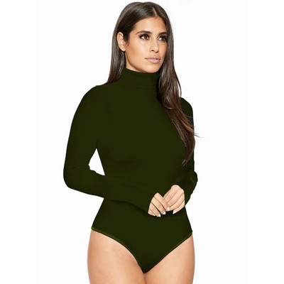 OKAYOASIS Body Sexy Femei 2017 Elastic Slim Woman Body Maneca Lunga Top Toamna Iarna Elegant Bodycon Salopeta dintr-o bucata