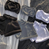 Îmbrăcăminte sport casual din bumbac Seturi două piese Top fără mâneci pentru femei + Pantaloni scurți elastici cu șnur Set asortat Ținute sportive