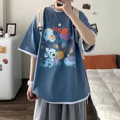 Didelio dydžio moteriški drabužiai Laisvi elastingi, patogūs marškinėliai moteriški vasariniai dideli, dideli, patogūs viršutiniai viršutiniai drabužiai.