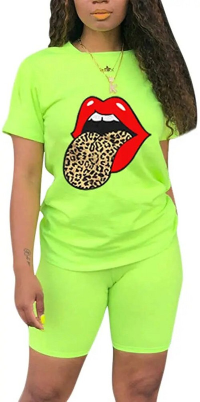 Γυναικεία 2 τεμάχια αθλητική φόρμα αθλητικής φόρμας με παγιέτες και στάμπα πεταλούδας Τοπ και κοντό παντελόνι με σετ φούτερ τσέπης Γυναικεία σύνολα