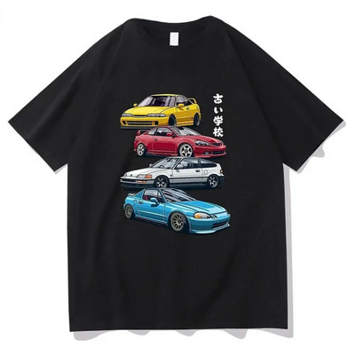 Tricou DT inițial japonez Anime grafic amuzant Harajuku Manga tricou la modă ocazional tricou cu mânecă scurtă Plus Size Femei