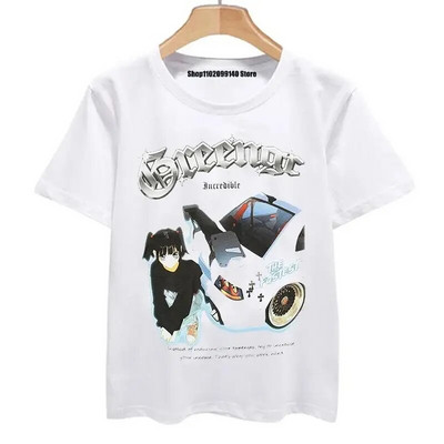 Tricou DT inițial japonez Anime grafic amuzant Harajuku Manga tricou la modă ocazional tricou cu mânecă scurtă Plus Size Femei