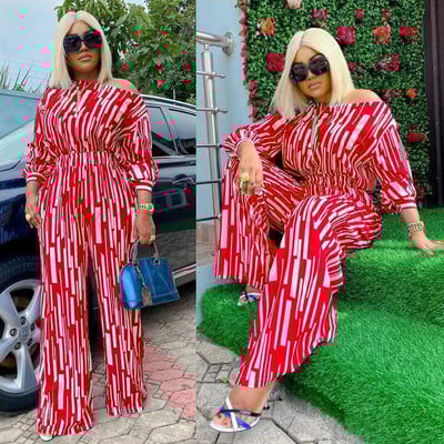 CM.YAYA Ριγέ γυναικεία μπλουζάκι με μακρυμάνικο σετ ώμου και παντελόνι με φαρδύ πόδι 2023 Φόρμα αθλητικής φόρμας δύο σετ 2 τεμαχίων