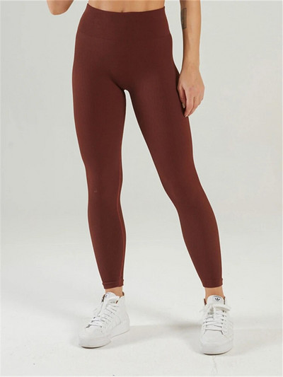 Tossy Bordás Jóga Leggings Sport Harisnya Női Varrat nélküli Kötött Jóga Nadrág Fehér Femme Gym Leggings Skinny Workout Fitness Push Up