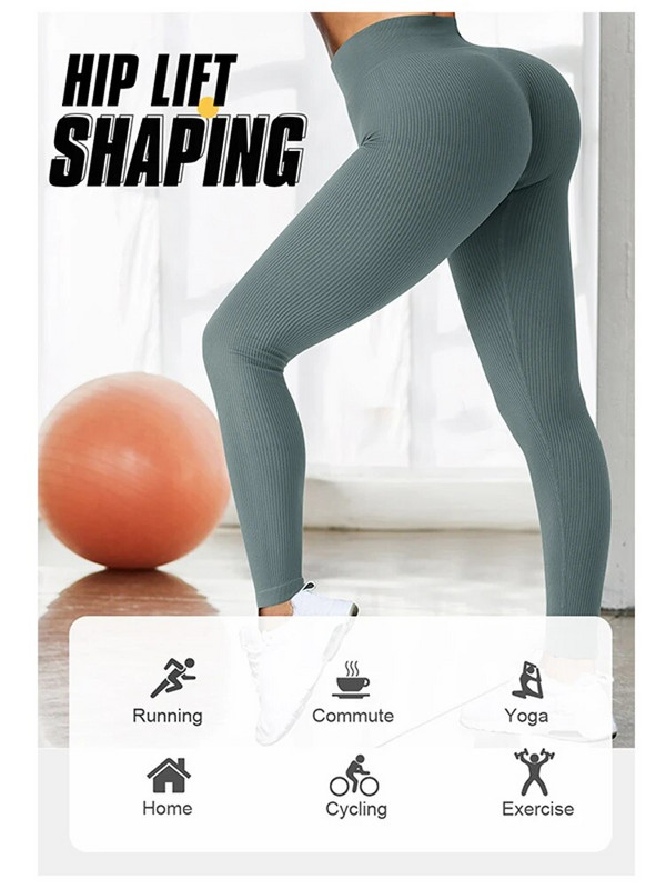 Tossy Bordás Jóga Leggings Sport Harisnya Női Varrat nélküli Kötött Jóga Nadrág Fehér Femme Gym Leggings Skinny Workout Fitness Push Up