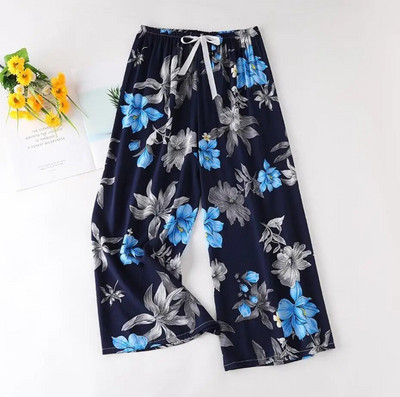 New Arrival Style Μαλακές Πυτζάμες Παντελόνια Βαμβακερά Sleep Bottoms Γυναικείες εμπριμέ Άνοιξη Καλοκαίρι Βαμβακερό σπίτι Παντελόνι Φαρδύ μεγάλο παντελόνι
