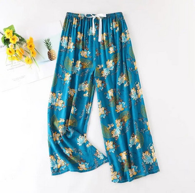 New Arrival Style Μαλακές Πυτζάμες Παντελόνια Βαμβακερά Sleep Bottoms Γυναικείες εμπριμέ Άνοιξη Καλοκαίρι Βαμβακερό σπίτι Παντελόνι Φαρδύ μεγάλο παντελόνι