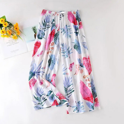 New Arrival Style Μαλακές Πυτζάμες Παντελόνια Βαμβακερά Sleep Bottoms Γυναικείες εμπριμέ Άνοιξη Καλοκαίρι Βαμβακερό σπίτι Παντελόνι Φαρδύ μεγάλο παντελόνι